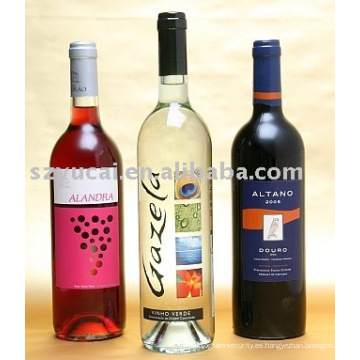 Etiqueta del vino impermeable